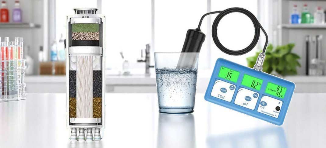 Optimaler Ph Wert der neuen Umkehrosmoseanlage, Osmoseanlage Tischgerät SMT 7000 ohne Wasseranschluss