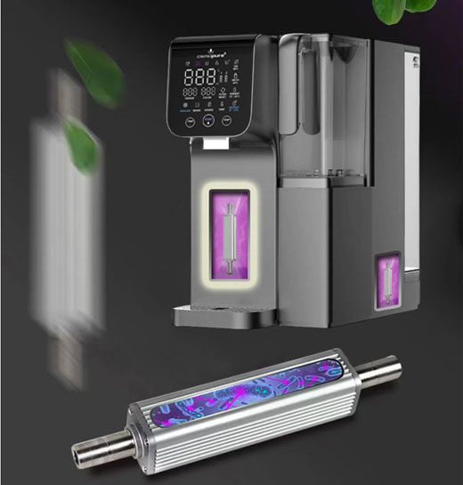 UVC LED Tiefenentkeimung in Auftisch Osmoseanlagen, Umkehrosmoseanlagen