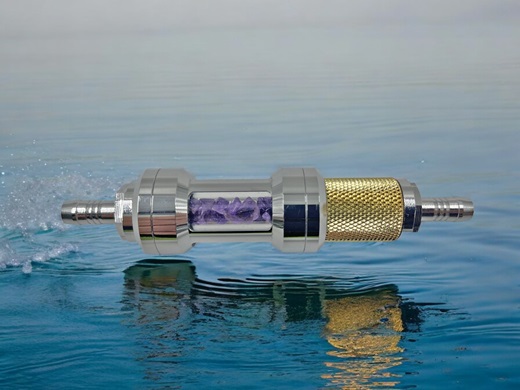 Vitalpure Ergänzungsmosule für die remineralisierung von Osmosewasser mit  Amethyst mit hexagonaler Trinkwaseraufbereitun