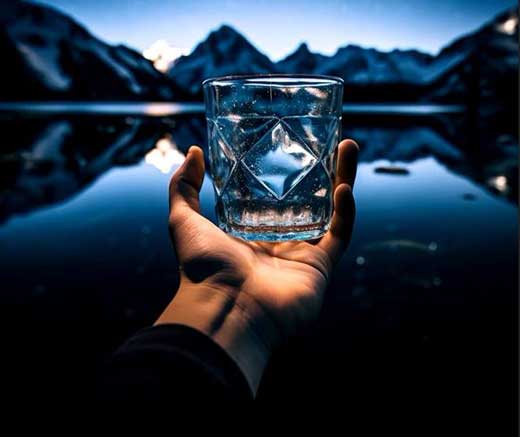 Die reinheit des Trinkwasser von Auftisch Osmoseanlagen