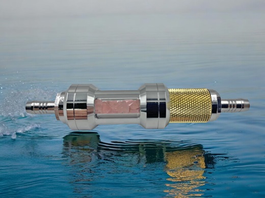 Vitalpure Ergänzungsmosule für die remineralisierung von Osmosewasser mit Rosenquarz mit hexagonaler Trinkwaseraufbereitun